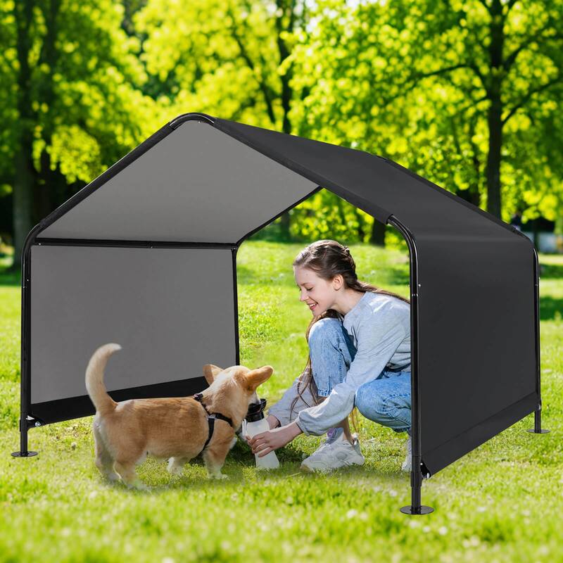 Costway Outdoor Dog Shade Shelter for Small Medium Large Breeds Pet - See Details