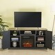 preview thumbnail 2 of 10, 54 in. TV Stand Console for TVs up to 60 in. with Electric Fireplace - 54" in Width
