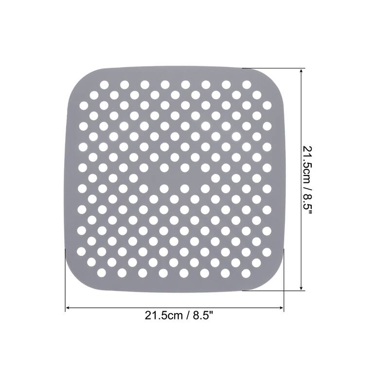 4 Pcs Reusable Silicone Air Fryer Liners Mat, Square