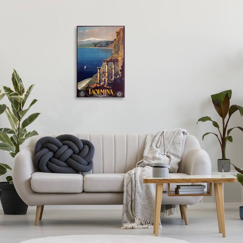 Stupell Tormina Italy Travel Poster Canvas Wall Art Design By Marcus Jules