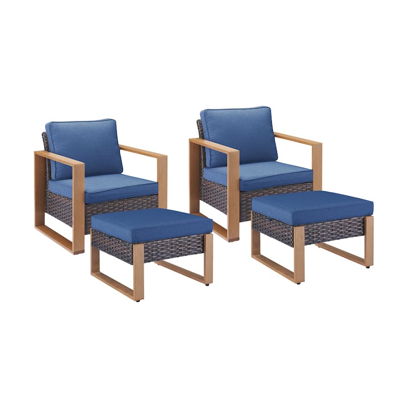 Pocassy Outdoor Patio Chairs Set for Garden Yards