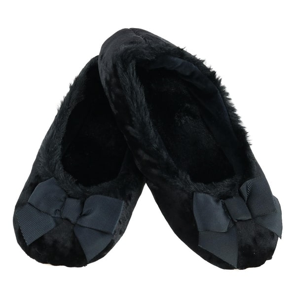 Shop Isotoner Women S Iridescent Velour Krista Ballerina Slippers Overstock 29783157