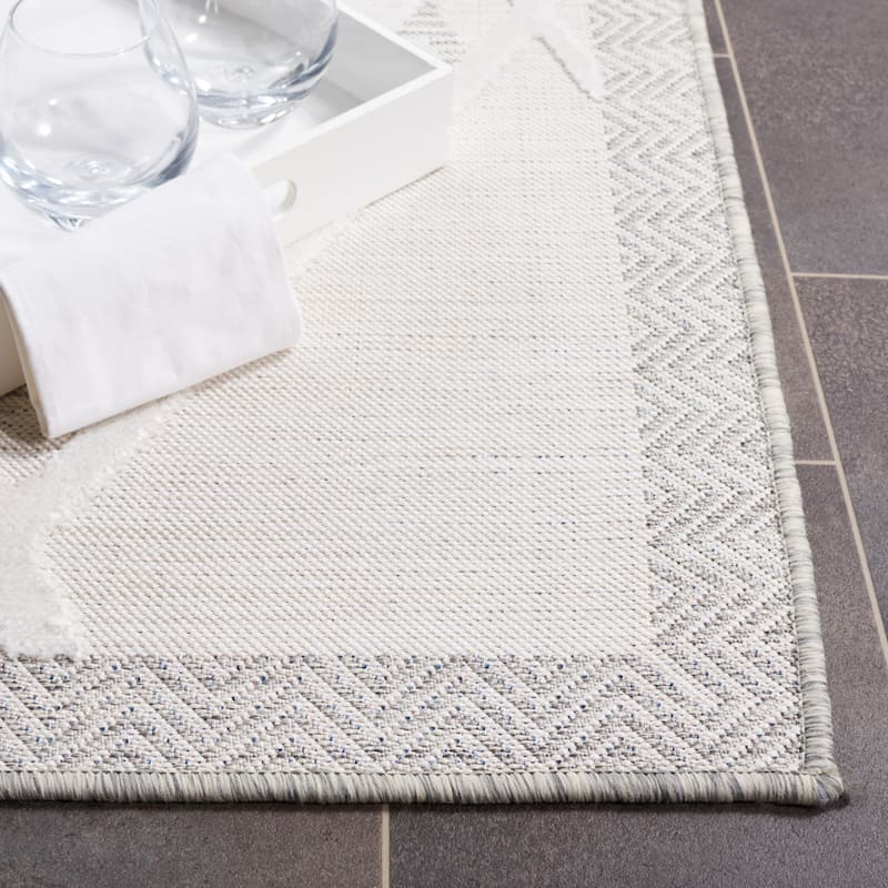 SAFAVIEH Cabana Lesley Trellis Waterproof Patio Backyard Rug