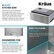 preview thumbnail 28 of 100, KRAUS Kore Workstation Farmhouse Apron Stainless Steel Kitchen Sink