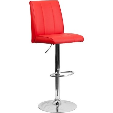 Estella Lena Mid Back Swivel Red Vinyl Adjule Bar Counter Estella Lena Mid Back Swivel Red Vinyl Adjule Bar Counter Stool