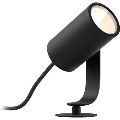 Philips Hue White and Color Ambiance Lily Outdoor Spot Light, Black
