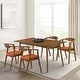 preview thumbnail 43 of 90, Set of 2/4/6 - Santana Mid-Century Modern Upholstered Wood Dining Chairs