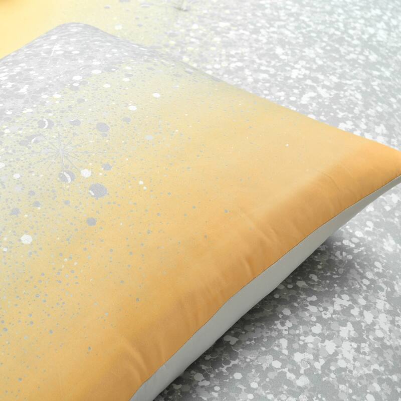Lush Decor Glitter Ombre Metallic Print Comforter Set