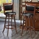 preview thumbnail 4 of 10, Costway Set of 2 29'' Swivel Bar Height Stool Wood Dining Chair