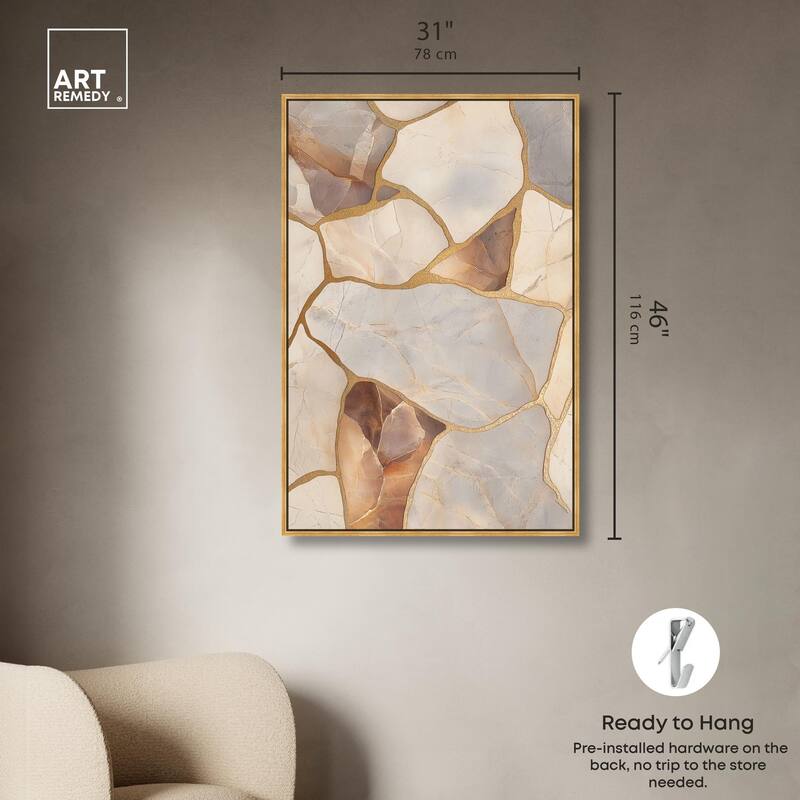 Textured Earthy Tones II Canvas by Art Remedy
