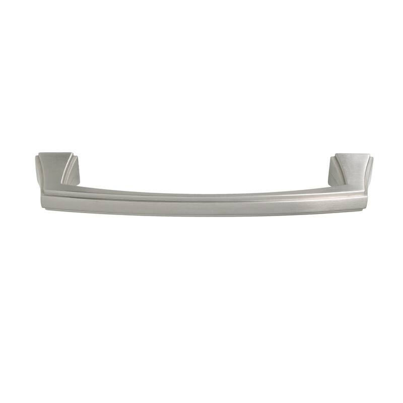 Utopia Alley Brett Pull Handle - Decorative Cabinet Drop Pull Handles for Cabinets, Brushed Nickel, 5.0" Center to Center