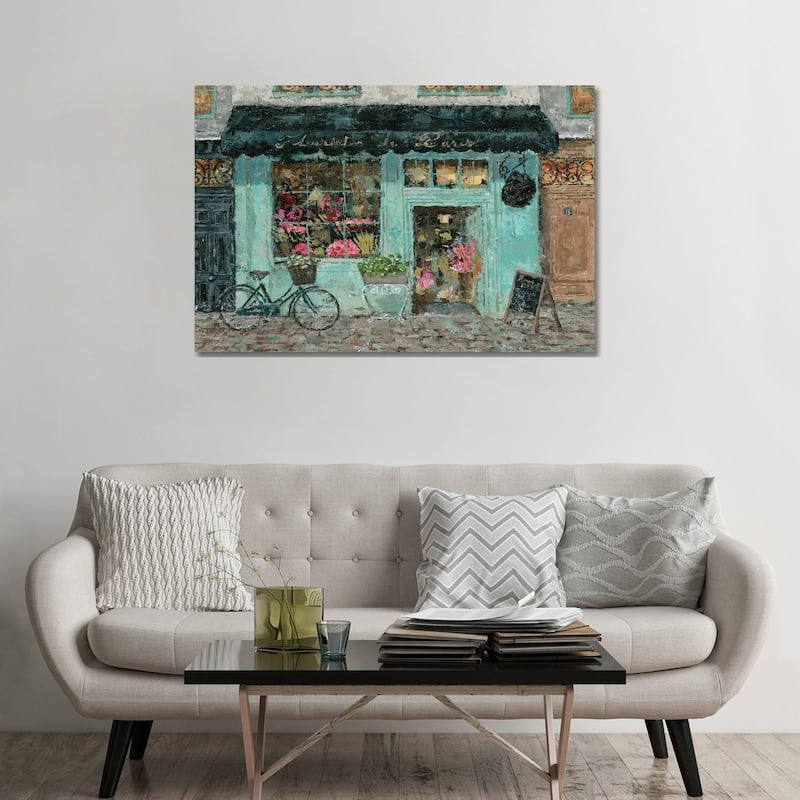 iCanvas "Parisian Flower Shop" by Marie Elaine Cusson Canvas Print - 32x48x1.5