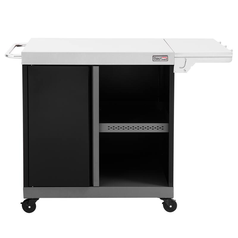 Royal Gourmet 2-Burner Gas and Charcoal Combo Grill, black