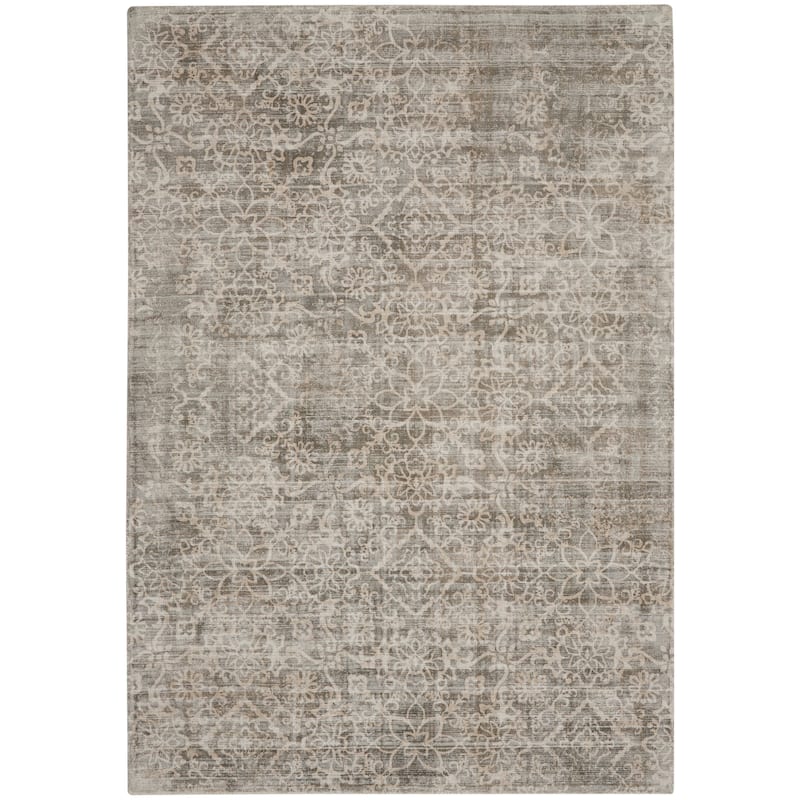 Desert Skies Damask Floral Vintage Area Rug