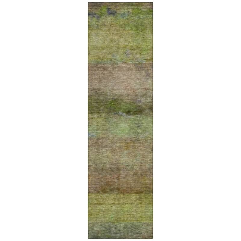 Machine Washable Indoor/ Outdoor Contemporary Ombre Chantille Rug