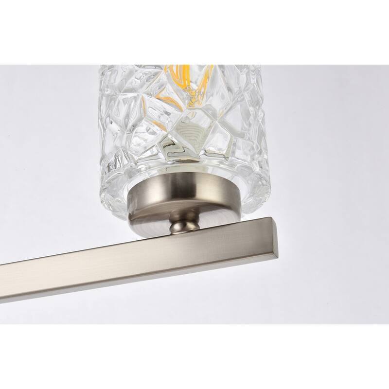 Cara 5 Light Bath Sconce with Clear Shade