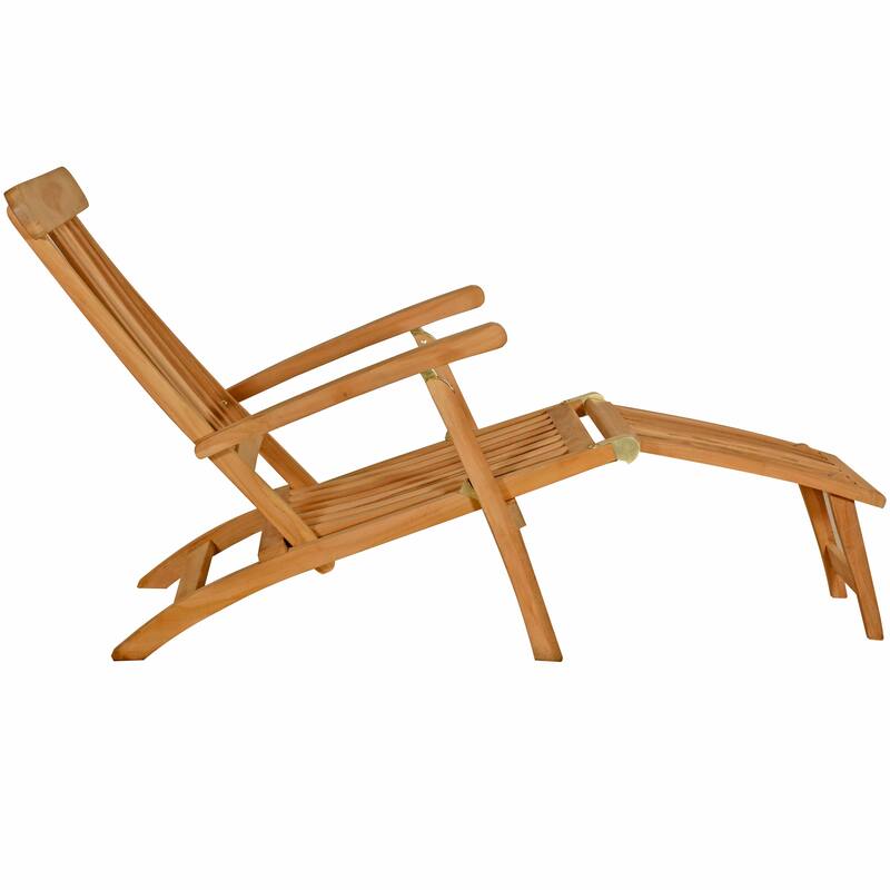 Seven Seas Teak Siesta Key Outdoor Patio Steamer Chair