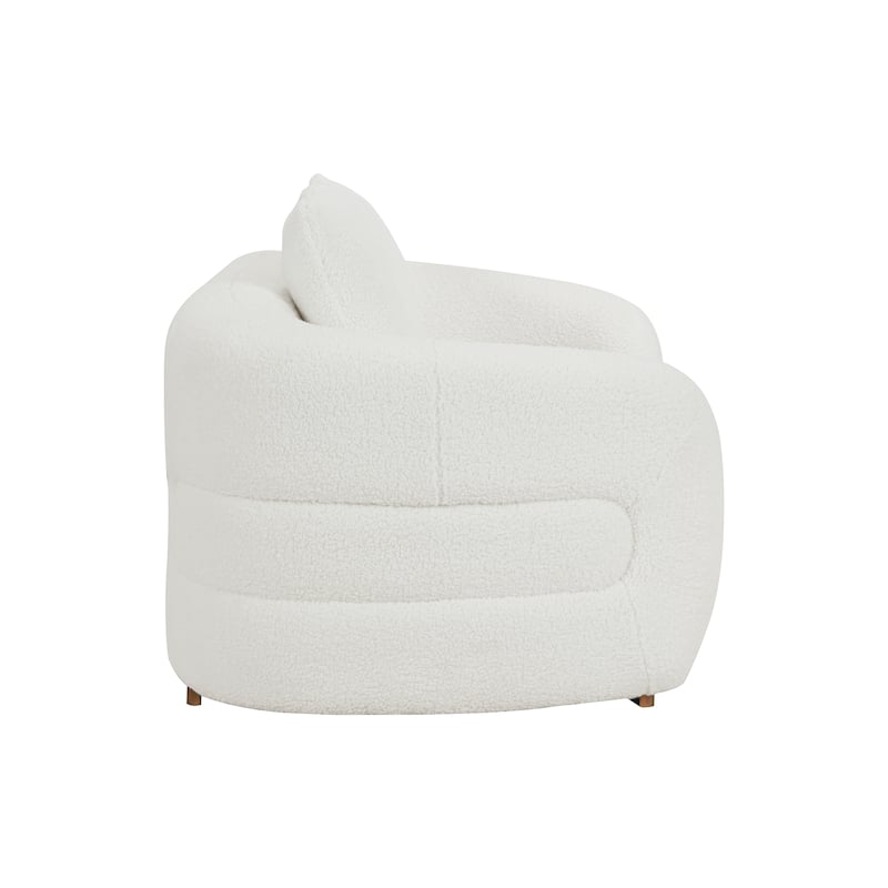 Selsey Sherpa Fabric Living Room Loveseat - N/A