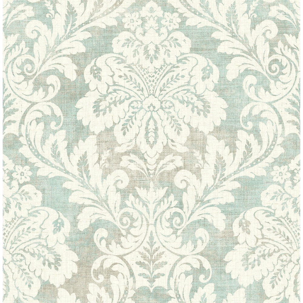 Seabrook Designs Shimmer Damask Unpasted Wallpaper