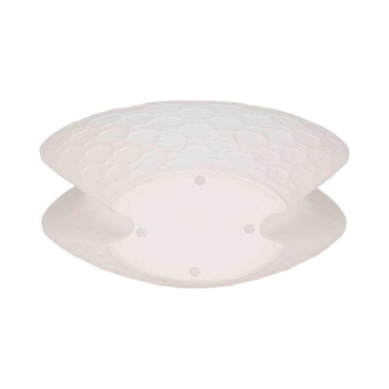 Sagebrook Home Elphantine 3D Printed Vase, Ivory/Beige, Bud, Texture