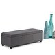 preview thumbnail 44 of 130, WYNDENHALL Franklin 48-in. Wide Contemporary Rectangular Storage Ottoman