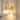1-Light Vintage Elegant Brushed Gold Flower-Shaped Bathroom Vanity Light with Striped Clear Glass Shade