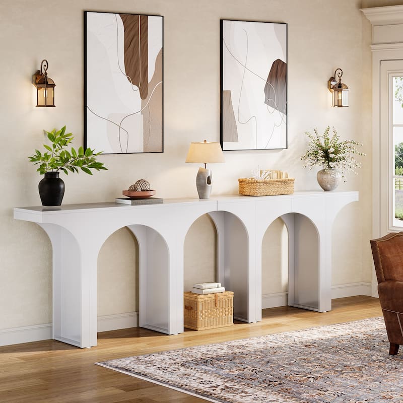47 Inches Entryway Console Table, Wood Sofa Table