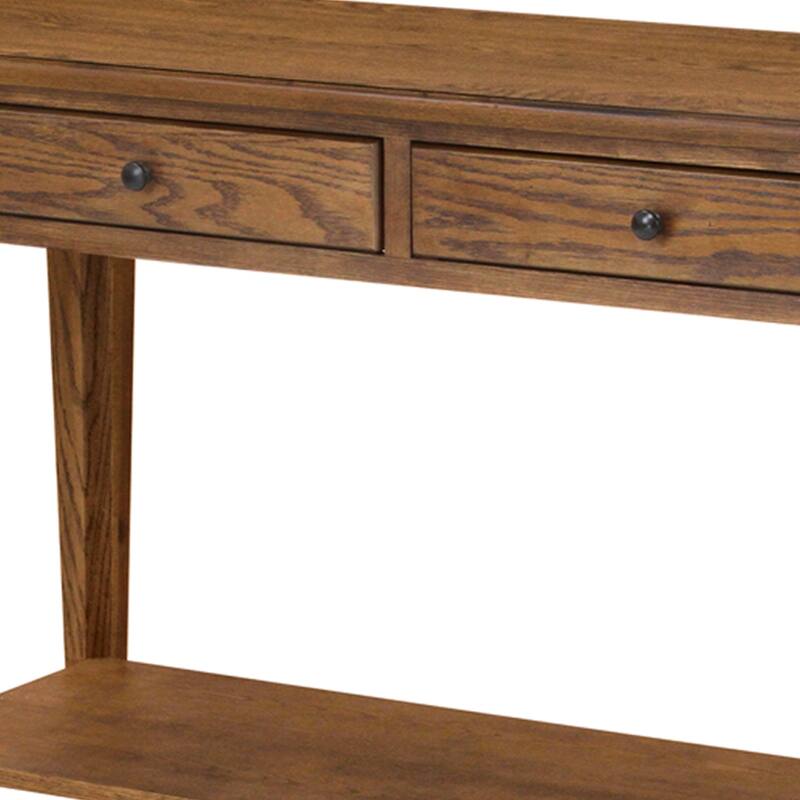 Chromcraft Peter Revington Console Table in Chestnut Finish