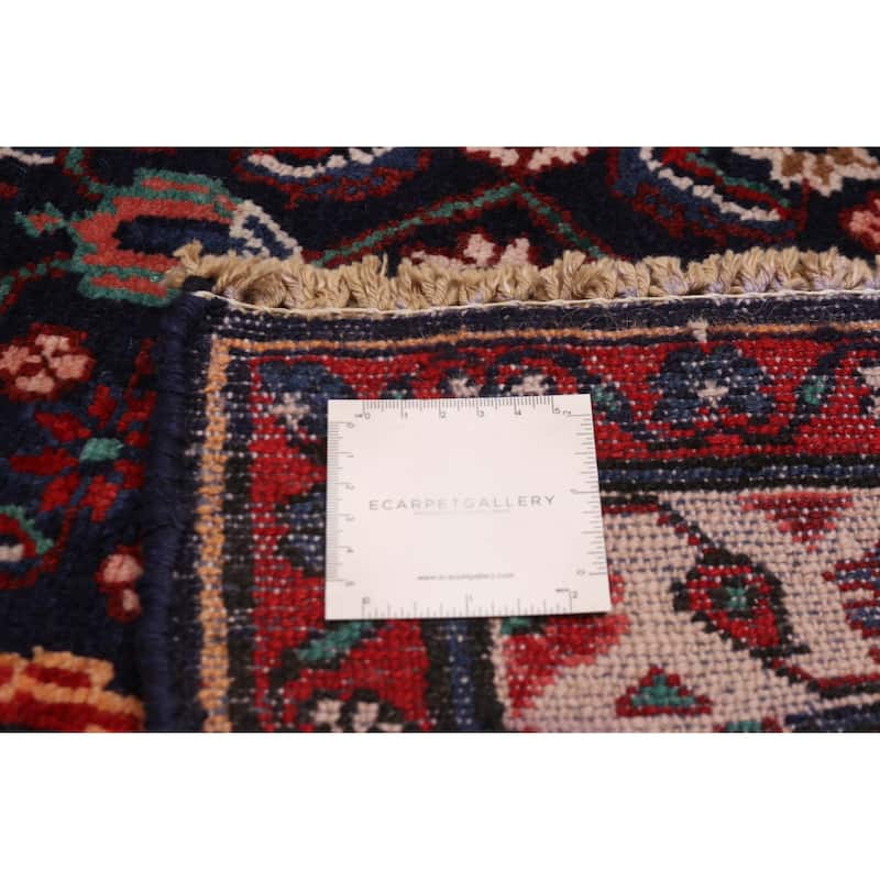ECARPETGALLERY Hand-knotted Andelz Dark Navy Wool Rug - 3'7 x 17'6