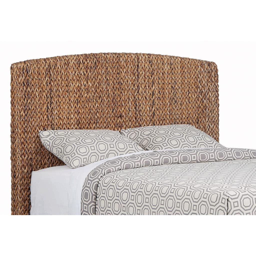 Laughton Woven Banana Leaf Panel Headboard Amber
