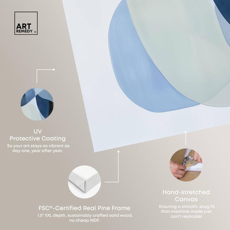 Serene Overlap II Canvas by Art Remedy, Gallery Wrapped
