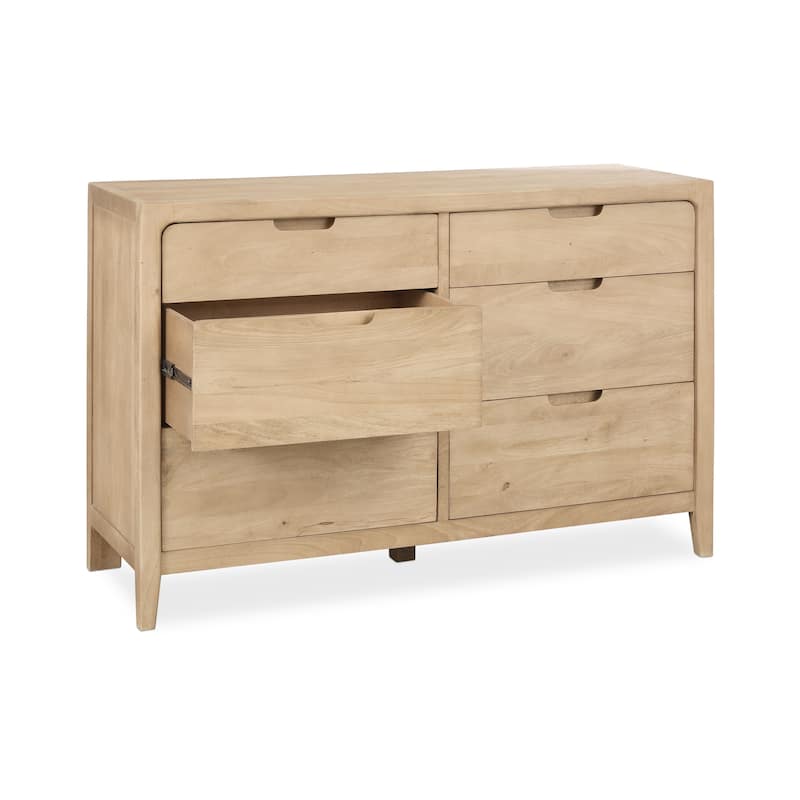 Classic Home Laguna 6-Drawer Mango Wood Dresser