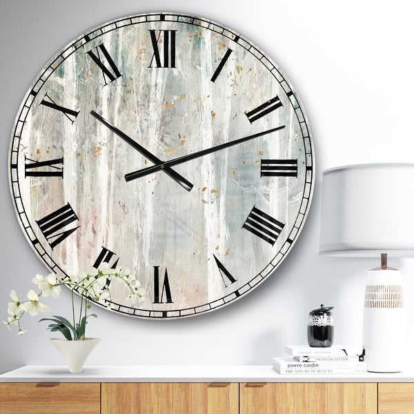 slide 2 of 10, Designart 'A Woodland Walk into the Forest VII' Modern Farmhouse Wall CLock 23 in. wide x 23 in. high
