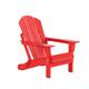 Laguna Poly Eco-Friendly Outdoor Folding Adirondack Chair - Red