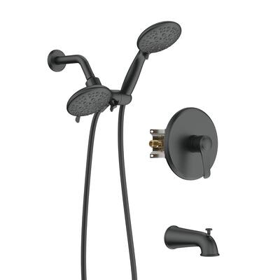 GIVINGTREE Pressure Balanced Complete Shower System with Rough-In Valve - 4.7 inch