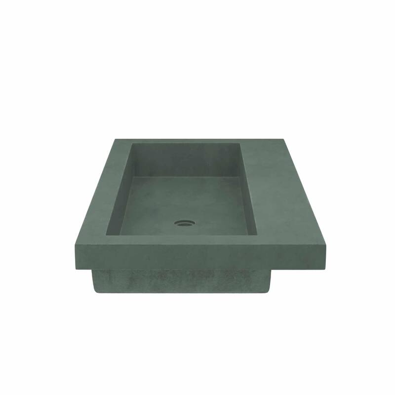 Native Trails Trough 36" Rectangular NativeStone Drop In Bathroom Sink