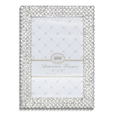 Curata Juliet Silver-Tone Crystal 4x6 Photo Frame