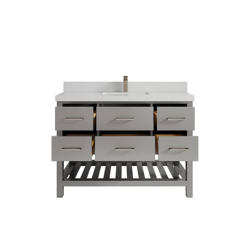 Willow Collections 48 in. W x 22 in. D Parker Single Sink Bathroom Vanity with Countertop