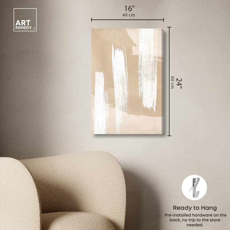 Gestural Grains I Canvas by Art Remedy, Gallery Wrapped
