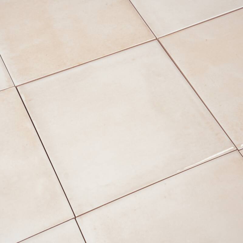 Zahara 6x6 Creamy off-white Porcelain Zellige Square Wall and Floor Tile (5.38 sq ft/case) - 22 Pack
