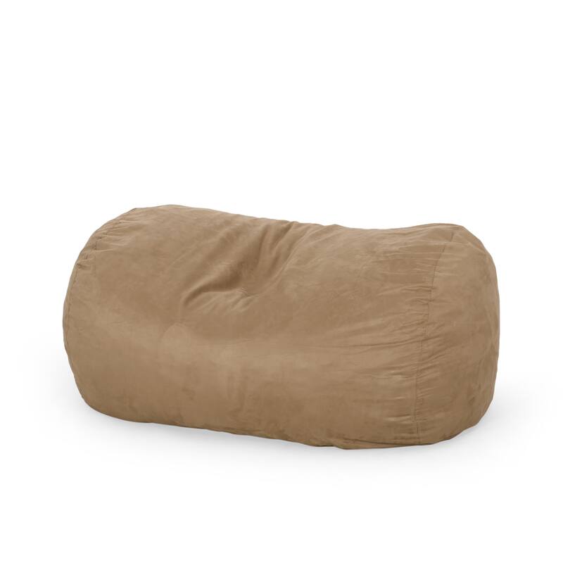 Asher Traditional 6.5-foot Suede Bean Bag Chair by Christopher Knight Home