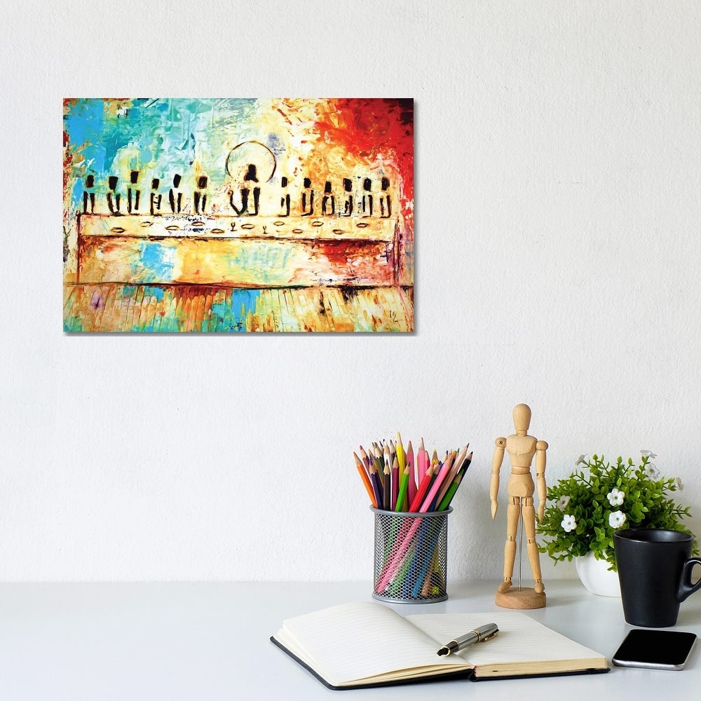 iCanvas "Abstract last supper" by Ivan Guaderrama Canvas Print