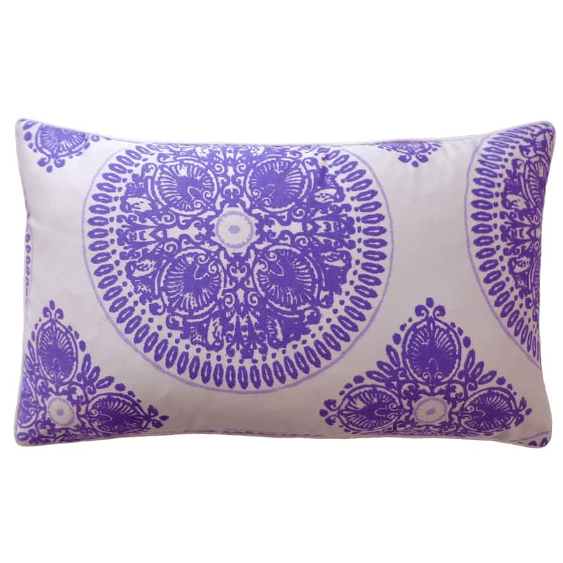 Jiti Indoor Zen Patterned Decorative Accent Rectangle Lumbar Pillows 12
