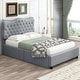 preview thumbnail 3 of 30, Queen Size PU Leather Upholstered Platform Bed with 4 Drawers