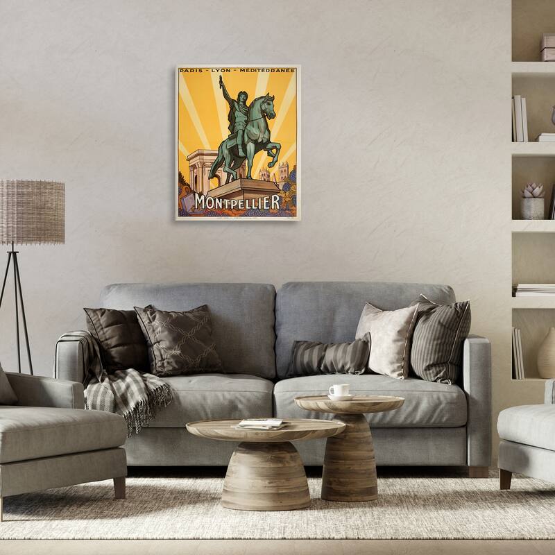 Stupell Montpellier Vintage Advertisement Canvas Wall Art Design By Marcus Jules