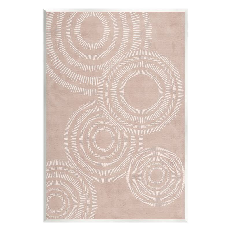 Stupell Boho Circles Beige Pattern Wall Plaque Art by JJ Design House LLC - 10 x 15