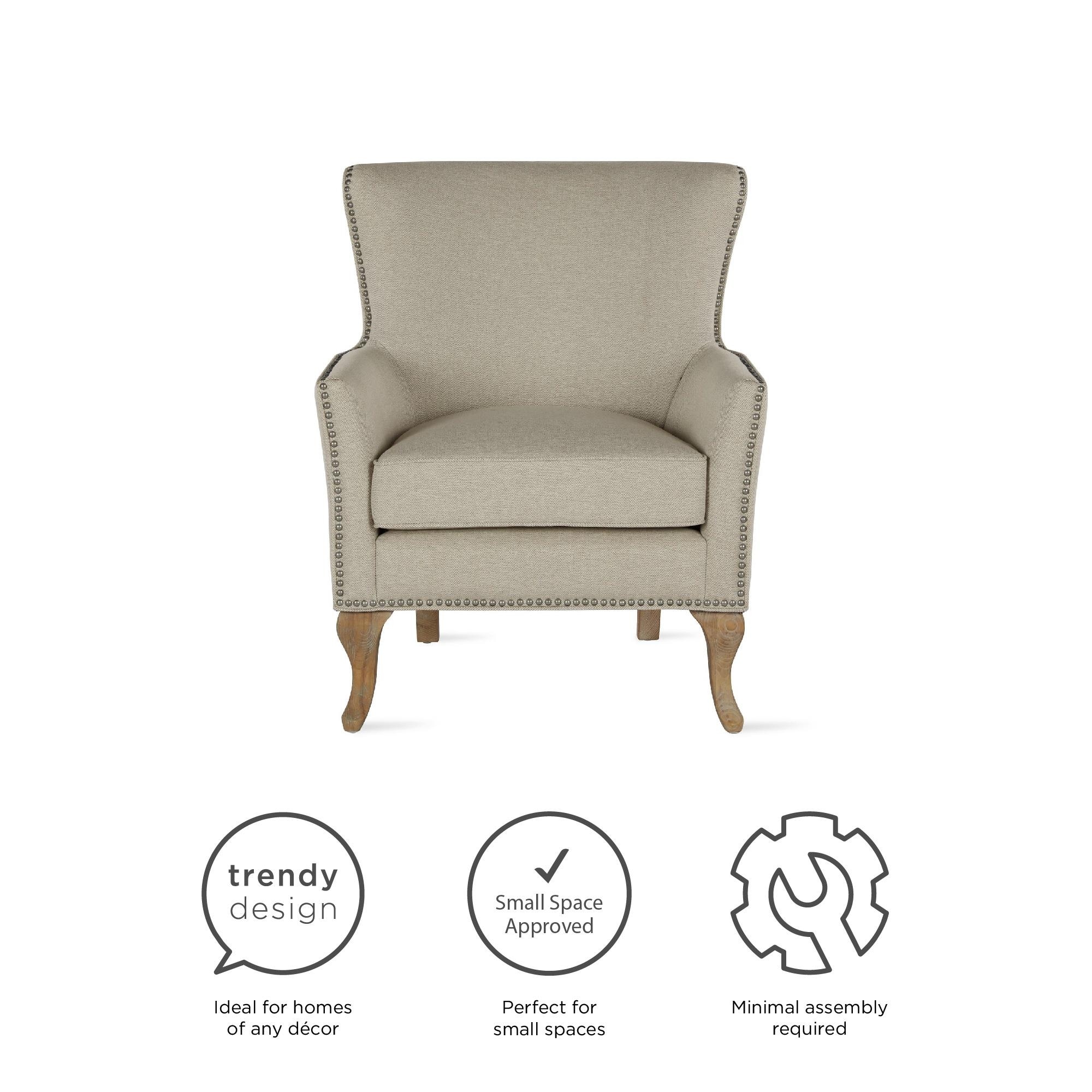 Avenue Greene Terri Transitional Flared Arms Accent Chair On
