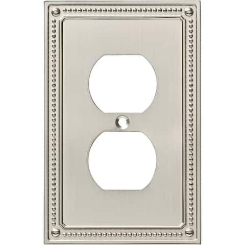 Franklin Brass W35059V-C Classic Beaded Single Duplex Outlet Wall