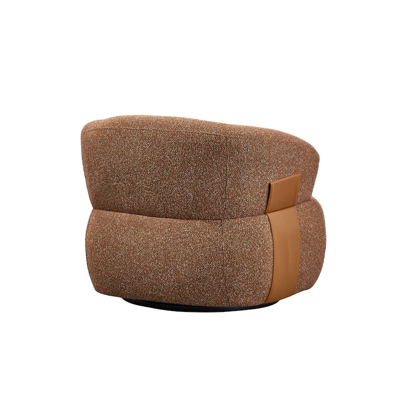 Kieon 33"W 360 Swivel Modern Barrel Chair Accent Chair Set of 2