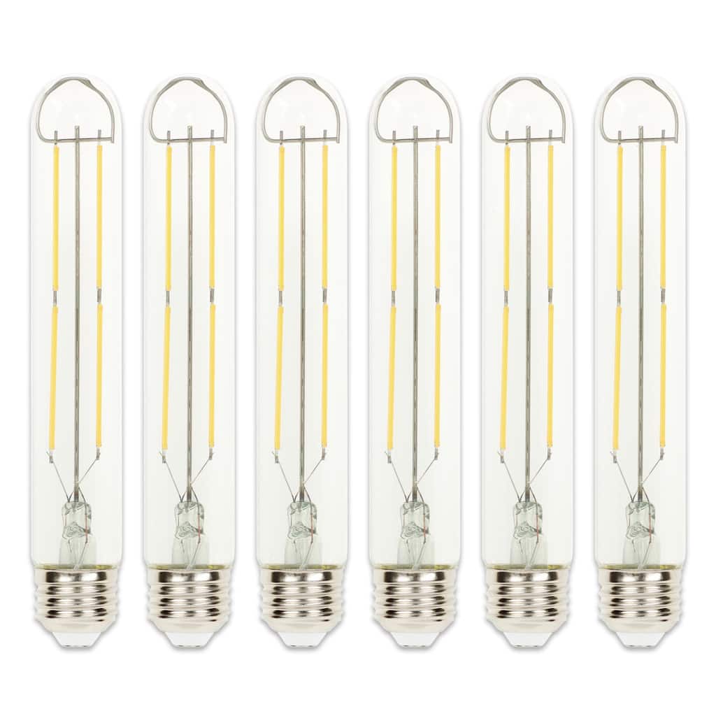 Westinghouse Lighting 10 Watt (100 Watt Equivalent) Clear T9 Dimmable Filament LED Light Bulb, Medium Base, 6 Pack - 6-Pack
